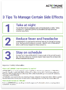 Icon of the ACTIMMUNE managing side effects PDF