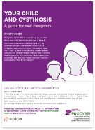 Icon of the PROCYSBI caregiver guide for newly diagnosed families with cystinosis PDF