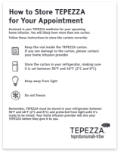 Icon of TEPEZZA home storage instructions PDF