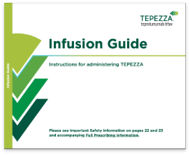 Icon of TEPEZZA infusion guide PDF