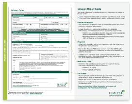 Icon of TEPEZZA Infusion Order Guide PDF