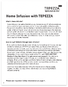 Icon of TEPEZZA patient home infusion brochure PDF