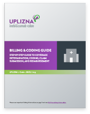 Cover image of the UPLIZNA Billing and Coding Guide